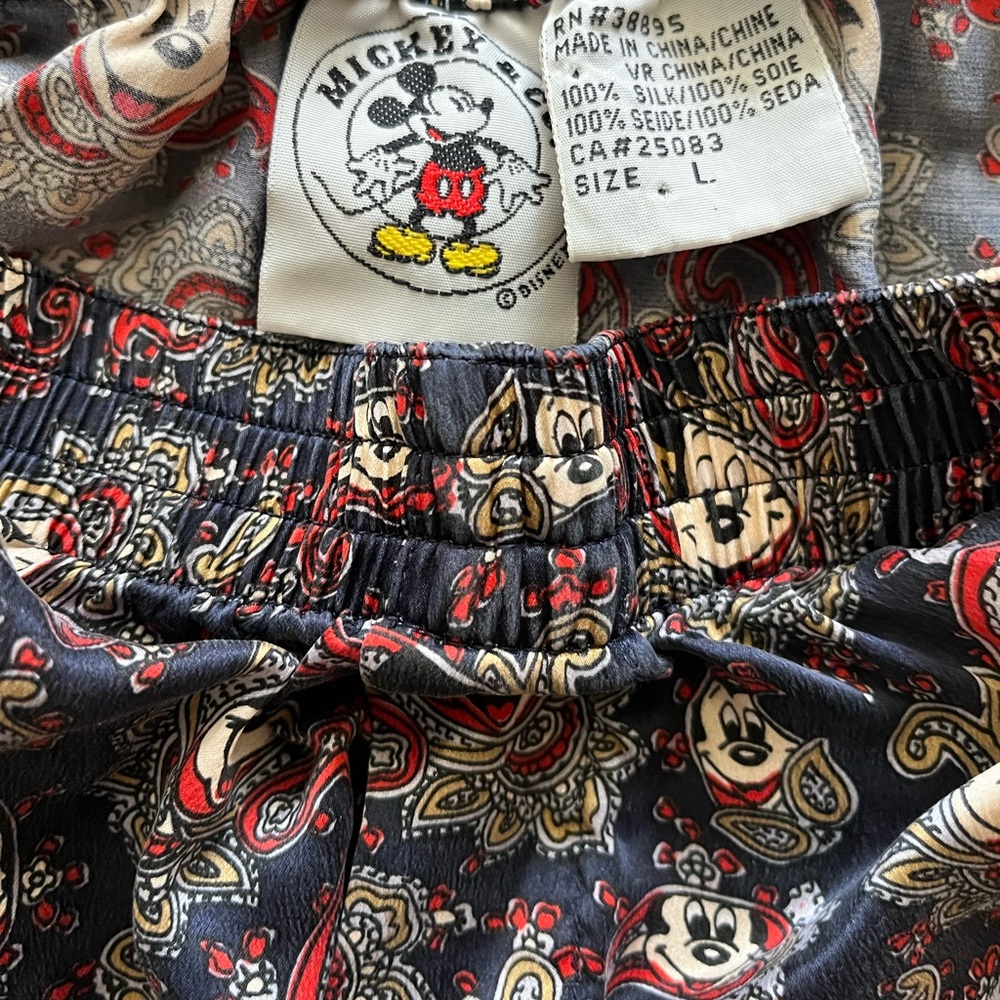100% Silk Mickey Boxer
